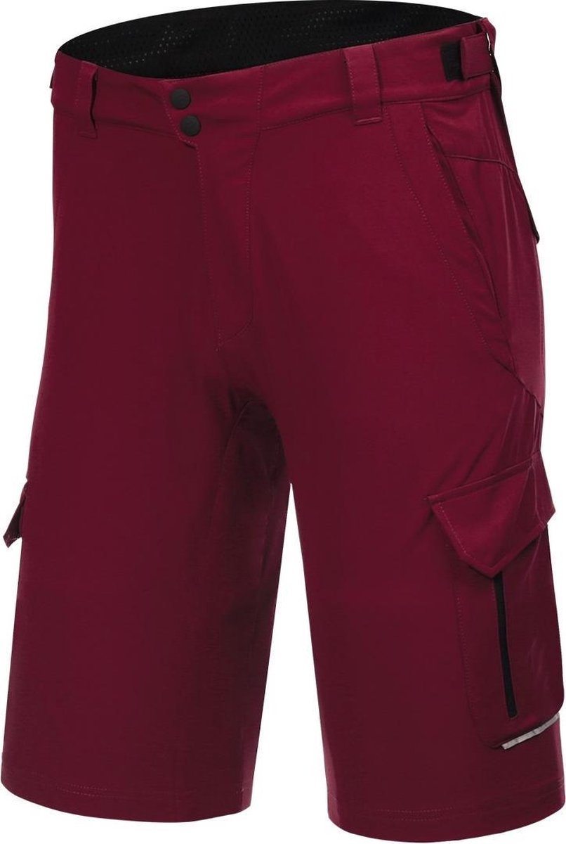 Protective Fietsbroek P-deer Dance Heren Polyester Rood Maat S