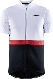 Craft Craft Core  Fietsshirt - Maat M  - Mannen - wit/zwart/rood