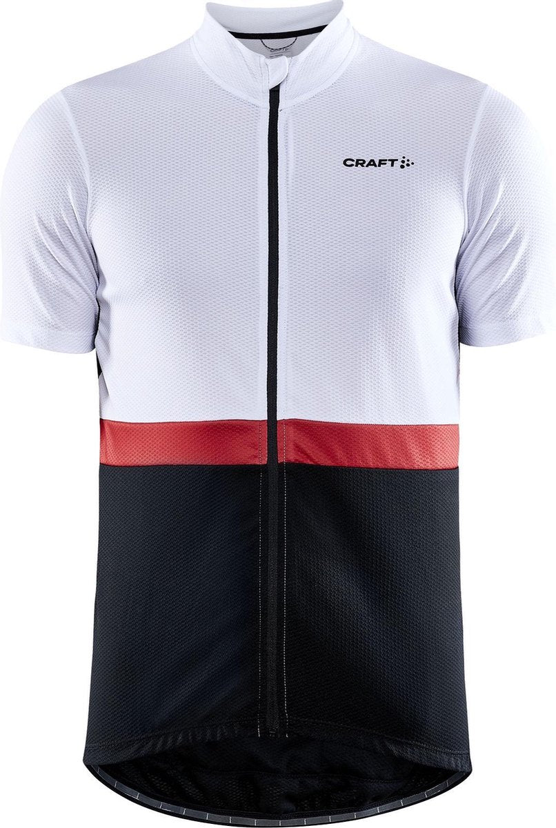 Craft Craft Core  Fietsshirt - Maat M  - Mannen - wit/zwart/rood