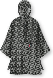 Reisenthel Mini Maxi Poncho Regenponcho - Opvouwbaar -  Signature Black Zwart