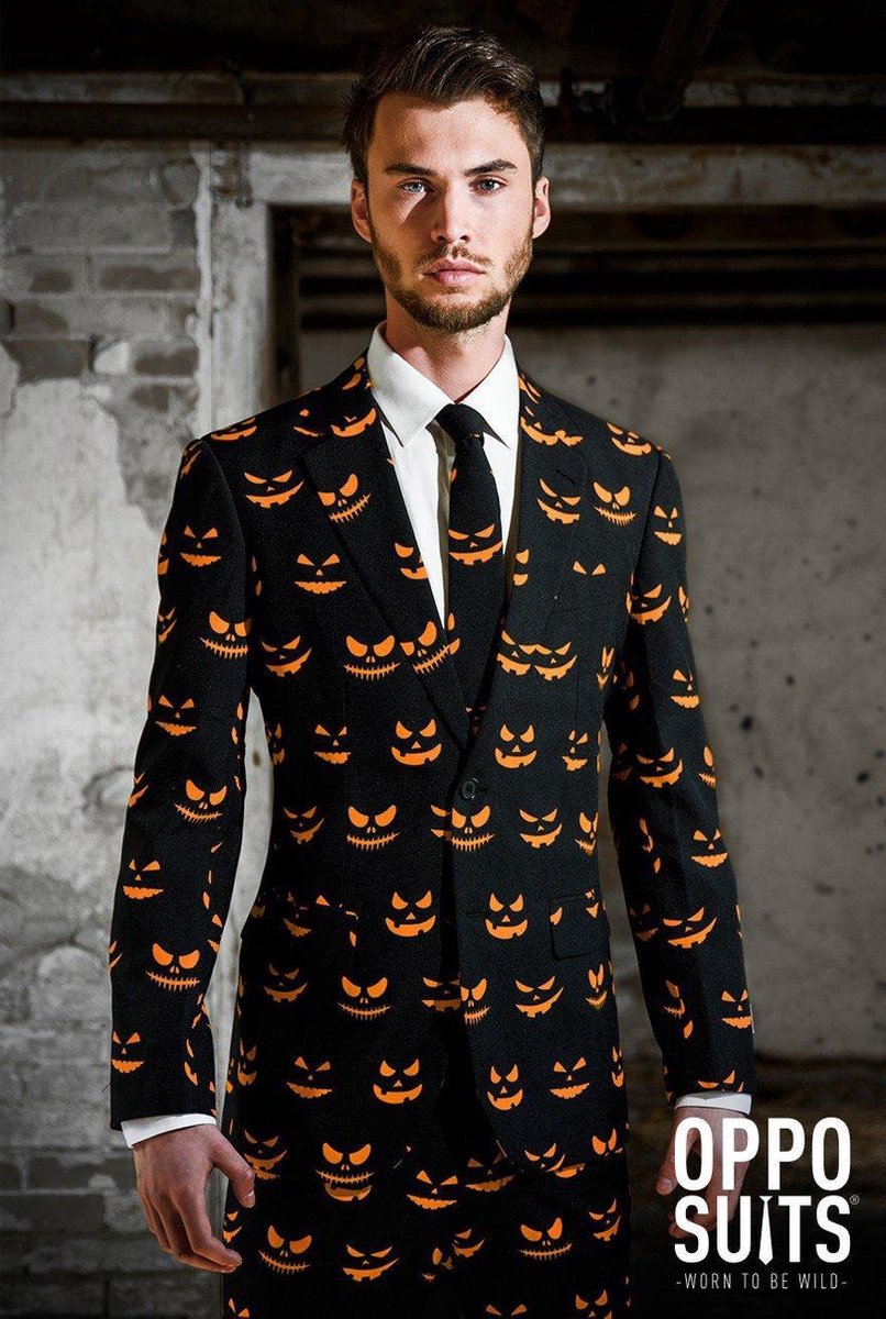 OppoSuits Black-O Jack-O - Kostuum - Maat 60