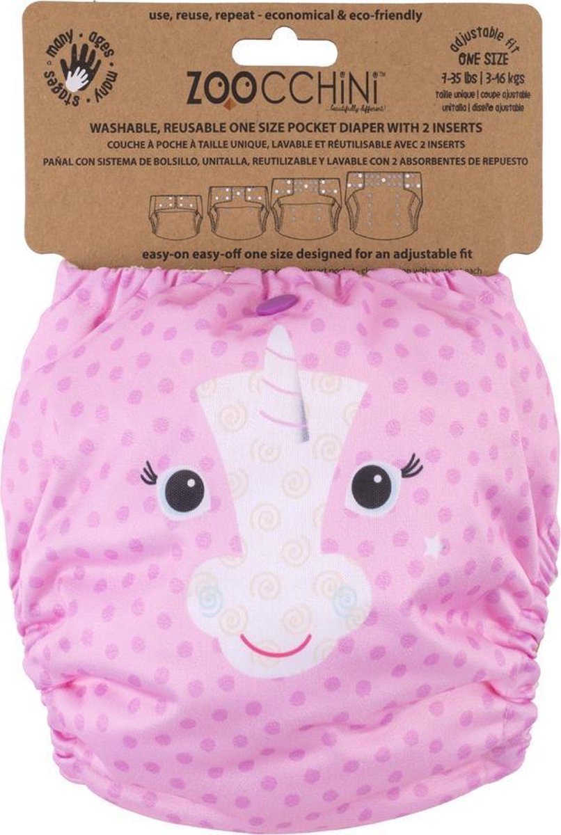 Zoocchini Luier Herbruikbaar Roze Unicorn