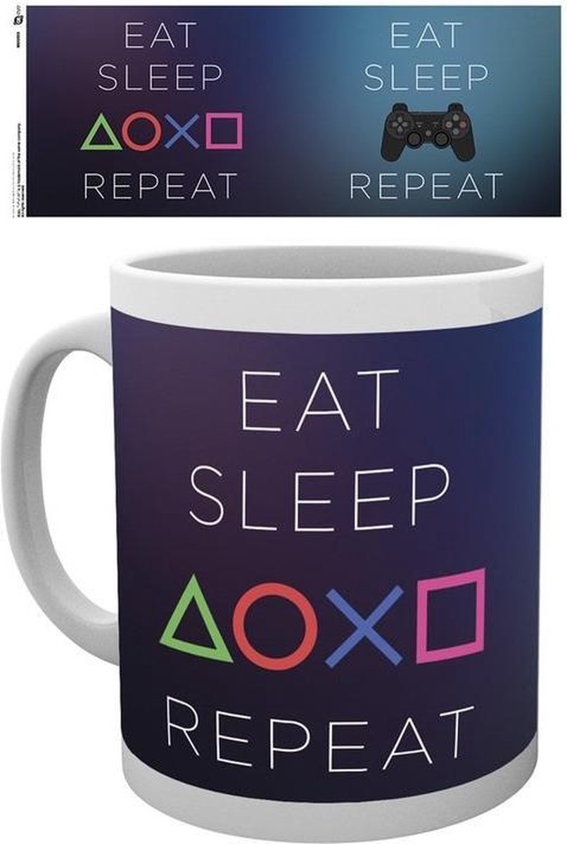 PLAYSTATION - Mug - 300 ml - Eat Sleep Repeat