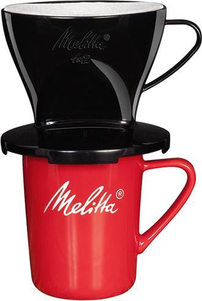 MELITTA - Mug+opzetfilter Standard 1x2 Zwart - 6761197
