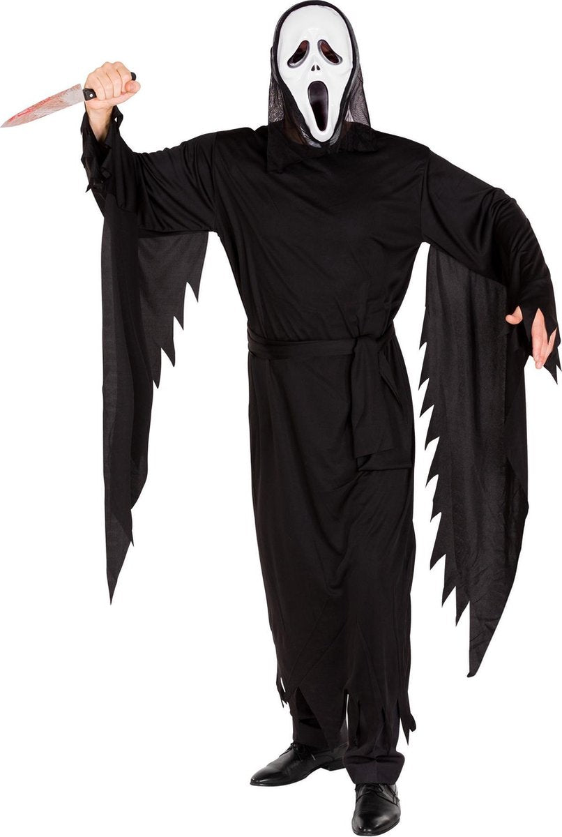 dressforfun - herenkostuum angst Halloween L  - verkleedkleding kostuum halloween verkleden feestkleding carnavalskleding carnaval feestkledij partykleding - 300112