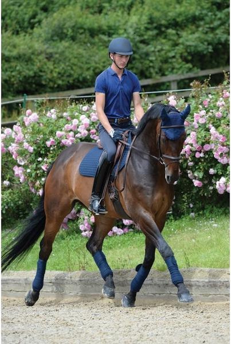 RelaxPets - Weatherbeeta - Prime - Zadeldek - Sjabrak - Katoen - PVC Singelpad - Full - Dressuur - Navy