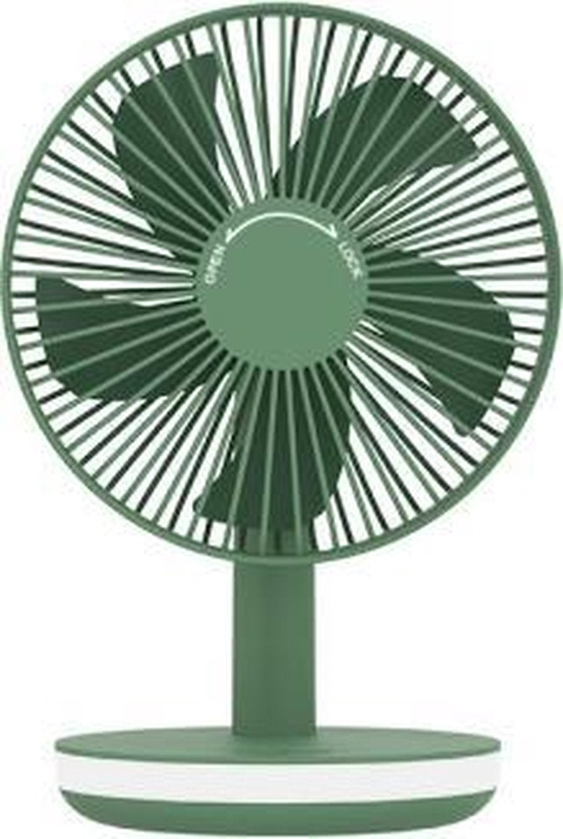 LVP-807 Studentenslaapzaal Home Desktop Mini Ventilator Nachtlampje (Groen)