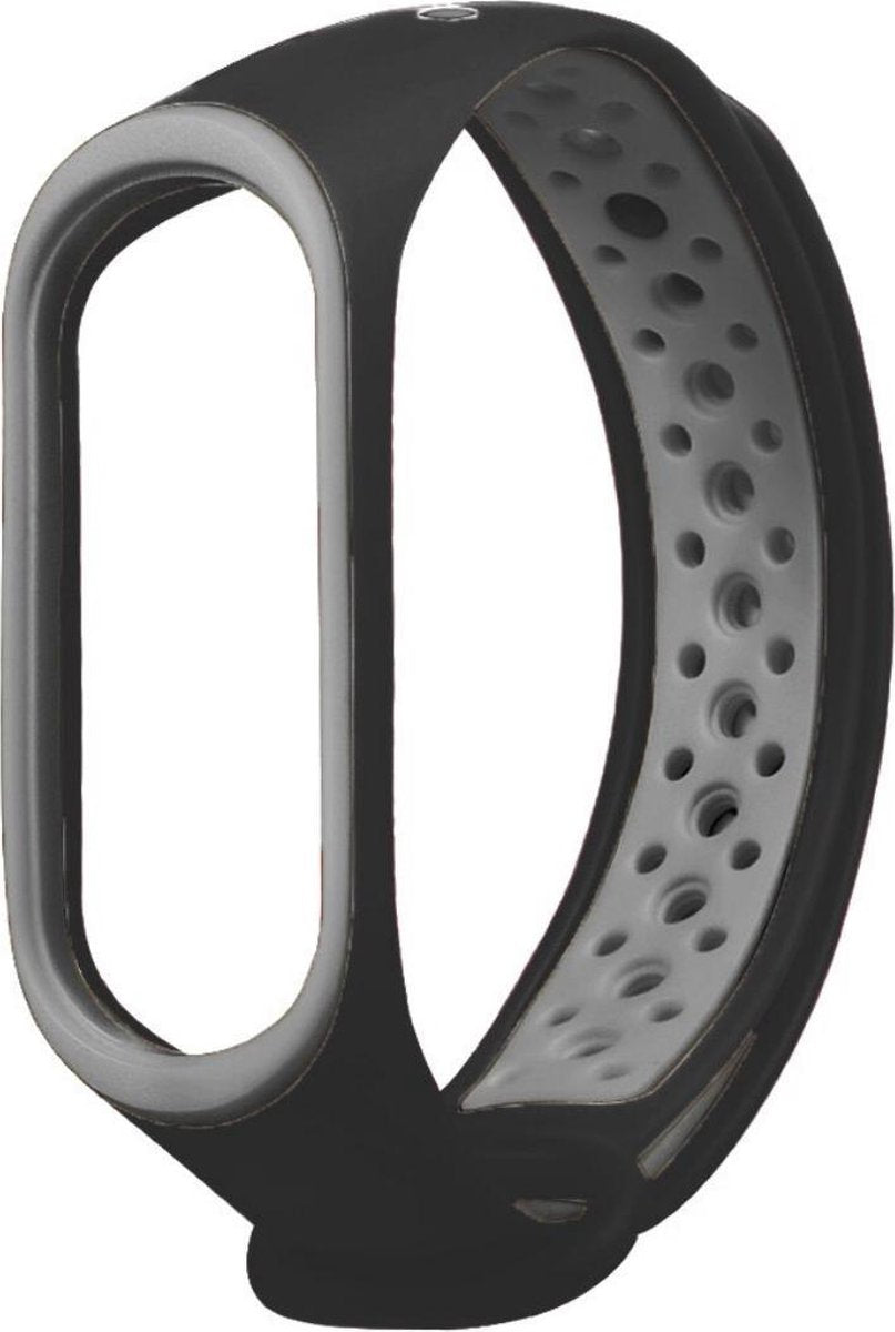 Sportband voor Mi Band 3 en 4 - Kleurrijke Siliconen Band voor Mi Band 3 en 4 - Grijs