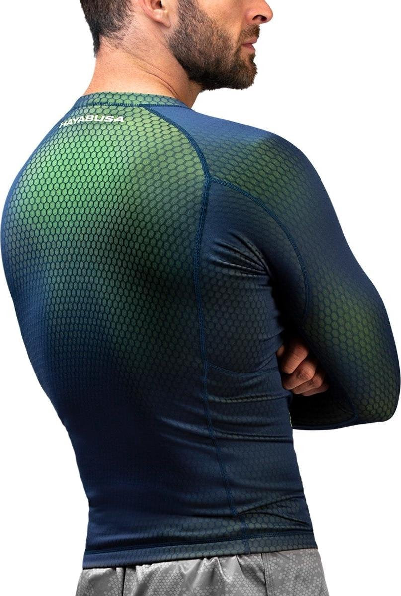 Hayabusa Fusion Rashguard Blauw/Groen - maat L