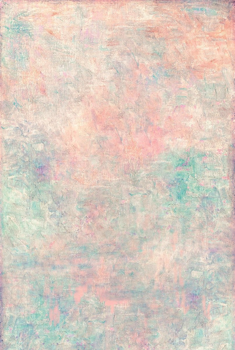 Bresser Achtergronddoek van 100% Katoen - 80x120 cm - Stof met Print - Pastel Watercolor