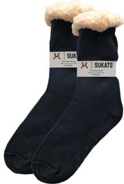 Sukats - Homesocks - Huissokken - Dames en Heren - Maat 41-46 - Blauw - Anti-Slip - Fluffy - Meerdere Maten en Varianten