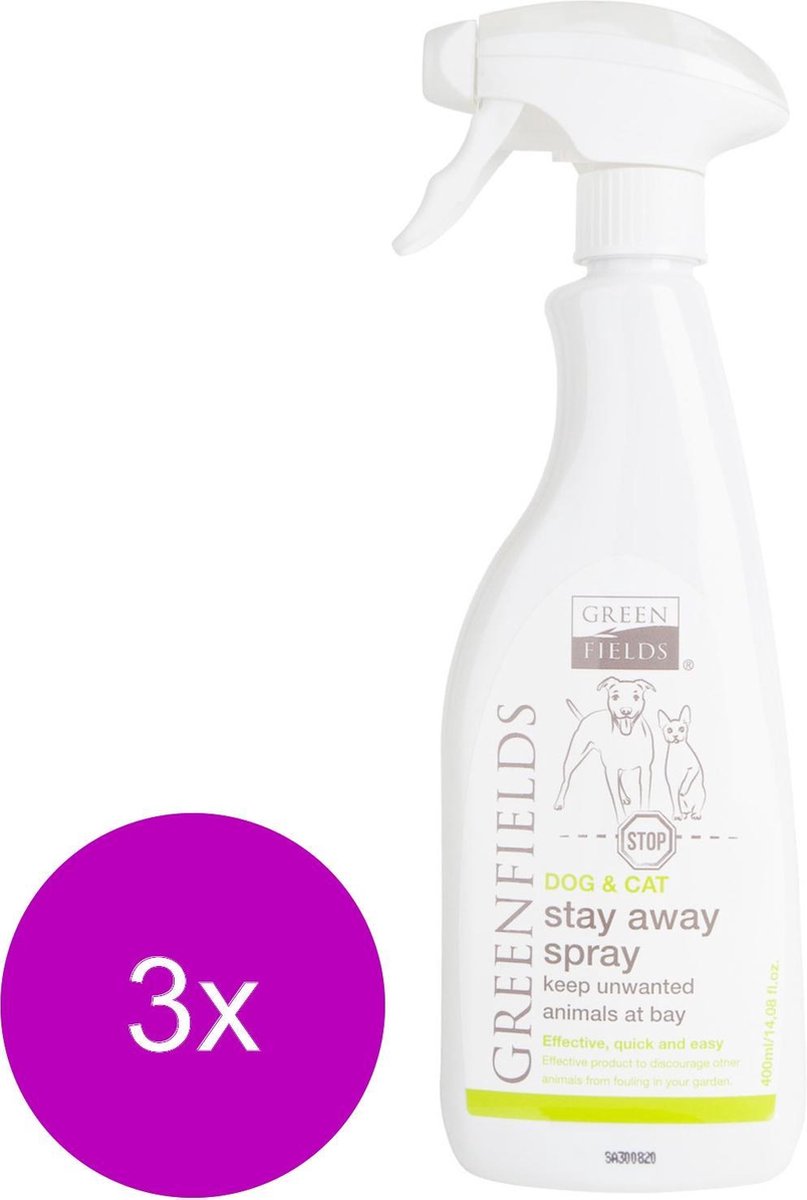 Greenfields Spray Stay Away - Hondenzindelijkstraining - 3 x 400 ml