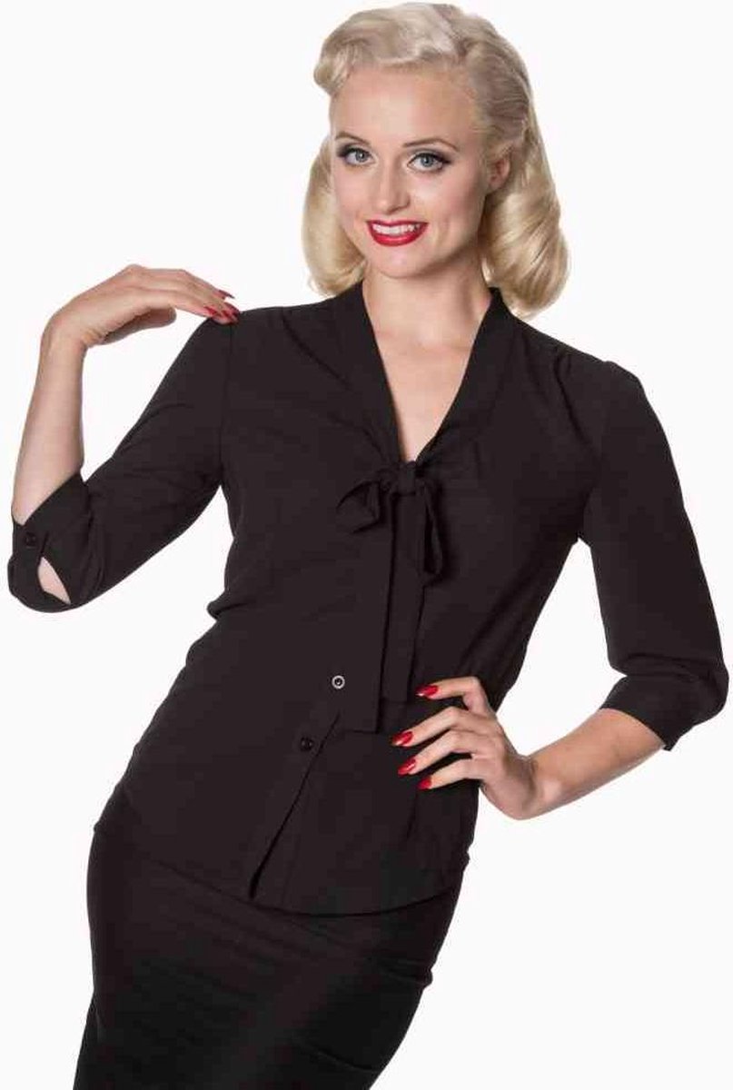 Dancing Days Blouse -L- FLY AWAY Zwart