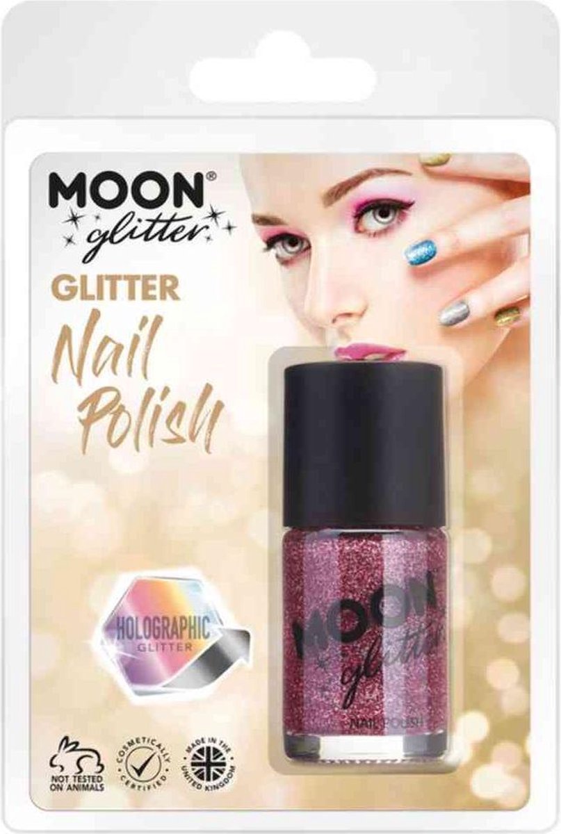 Moon Creations Nagellak Moon Glitter - Holographic Roze