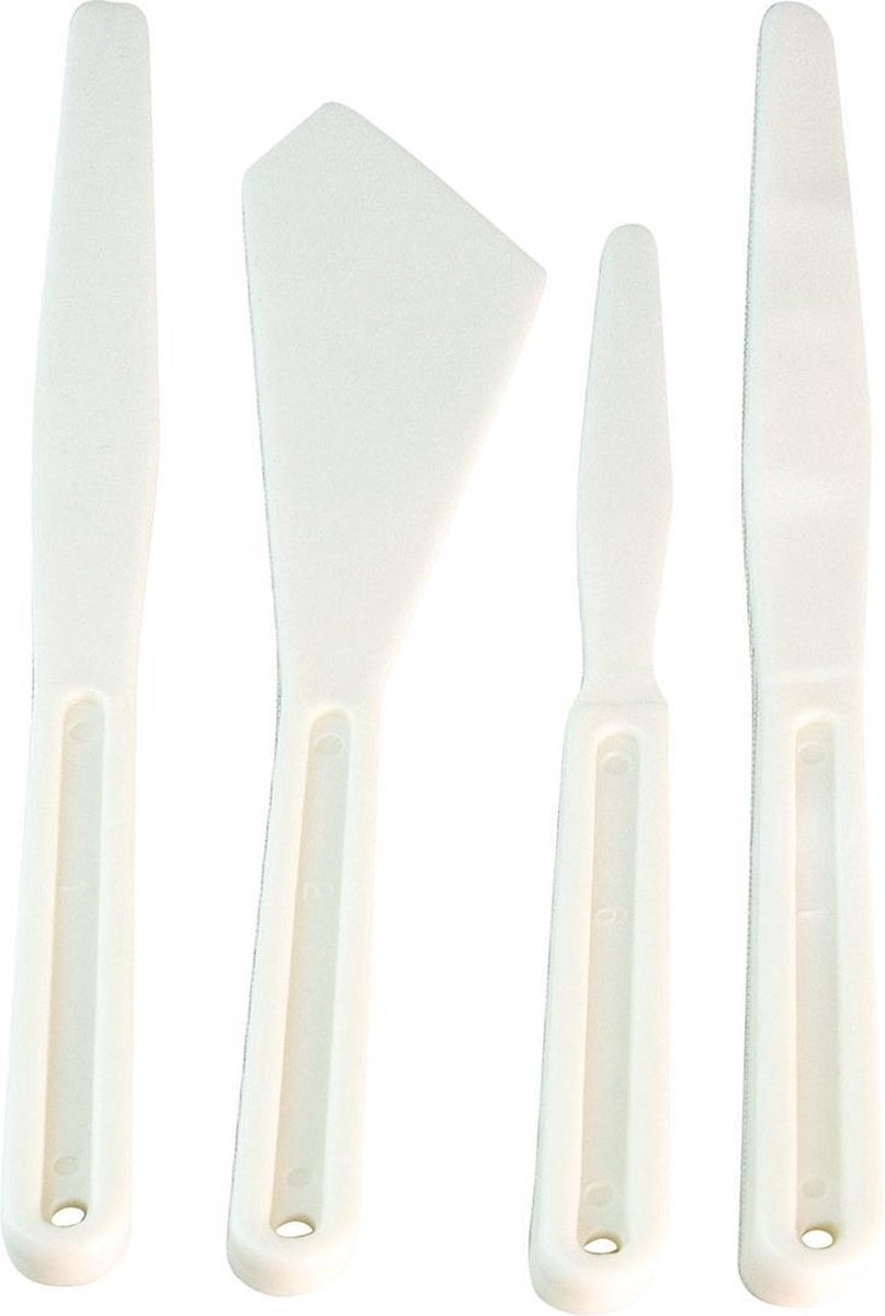KREUL Plastic Schilderspaletmes Set - 4 stuks
