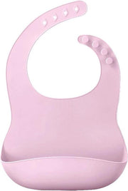 Roze silicone slabbetje/slabber - Hoge kwaliteit! - Waterdicht met opvangzak - Extra soepel