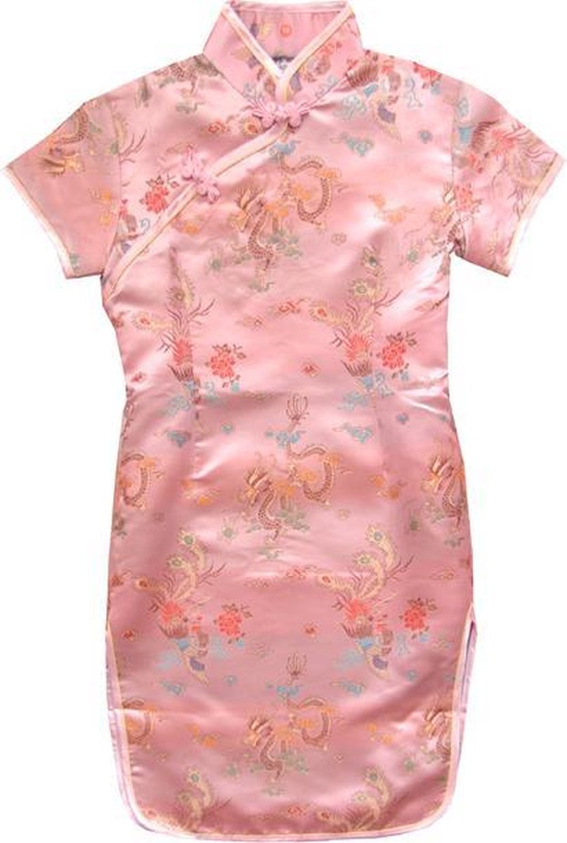 TA-HWA Chinese Kinderjurk Dragon & Phoenix Meisjes Jurk 128