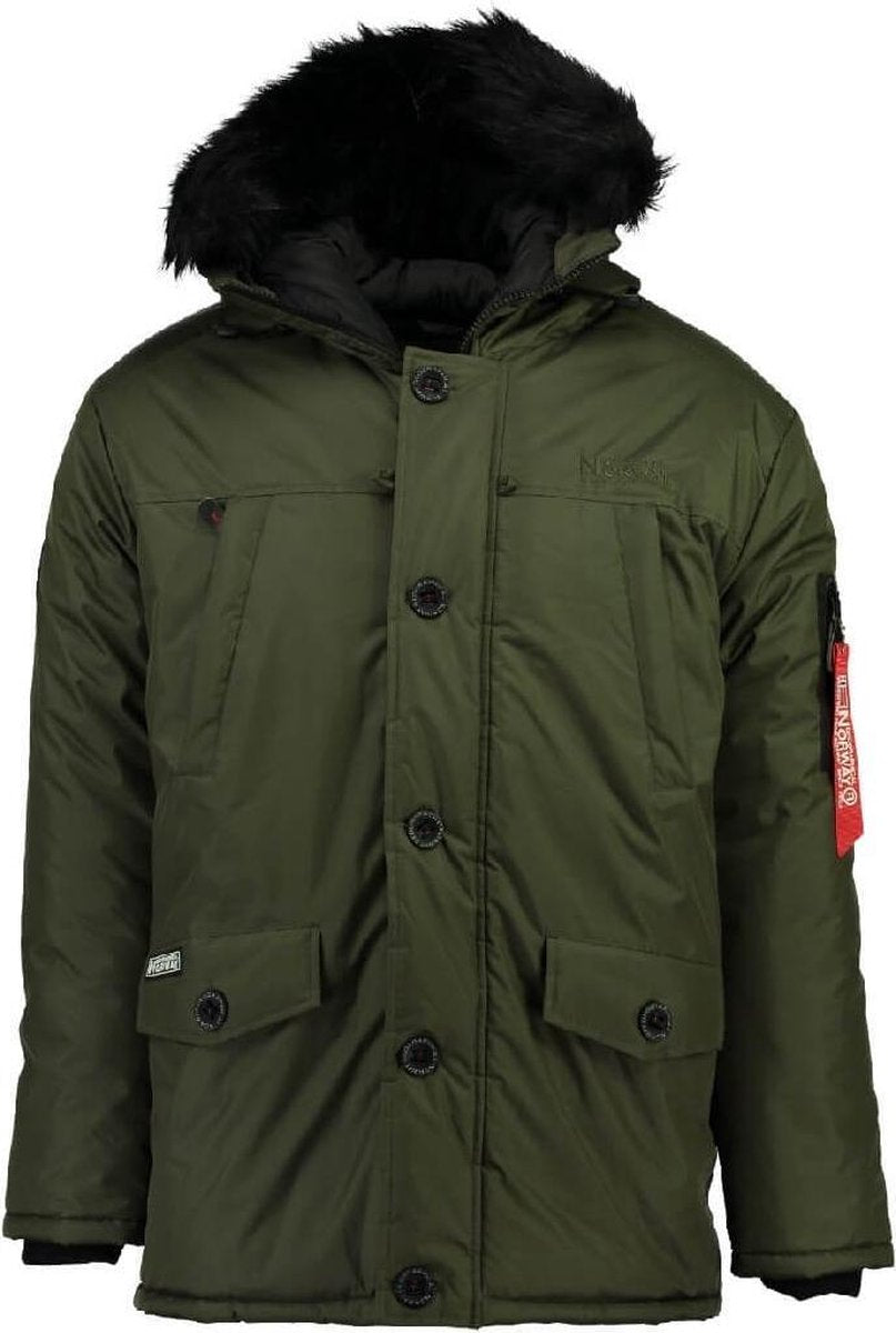 Geographical Norway Heren Winterjas Dagobert - Kaki - Maat S