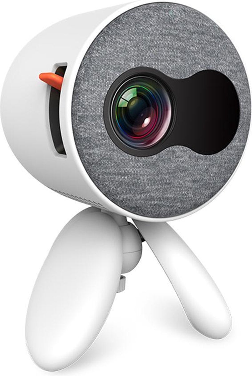 Qwatch Mini Beamer - Full HD -  Compact en Draagbare Beamer - Mini Projector - 1400 ANSI- lumen - Ingebouwde Speaker - 1920 x 1080 - LED - Wit - WIFI -  HDMI - USB - Micro SD - AV - Thuis Bioscoop