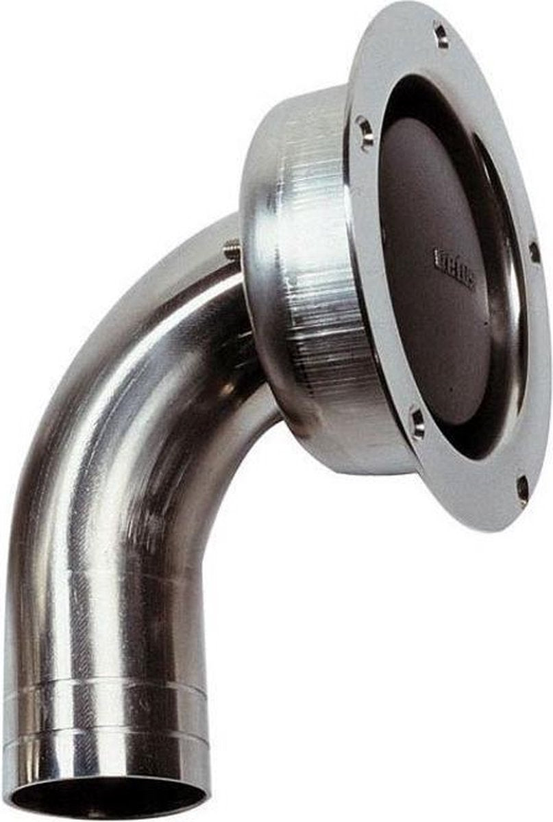 VETUS AB38B RVS gebogen Ontluchtingsnippel Ø 38 mm