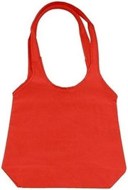 Rode opvouwbare tas met hengsels 43 x 41 cm - Shopper