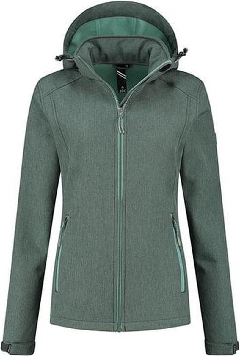 Kjelvik Wieke softshell jas groen - 48