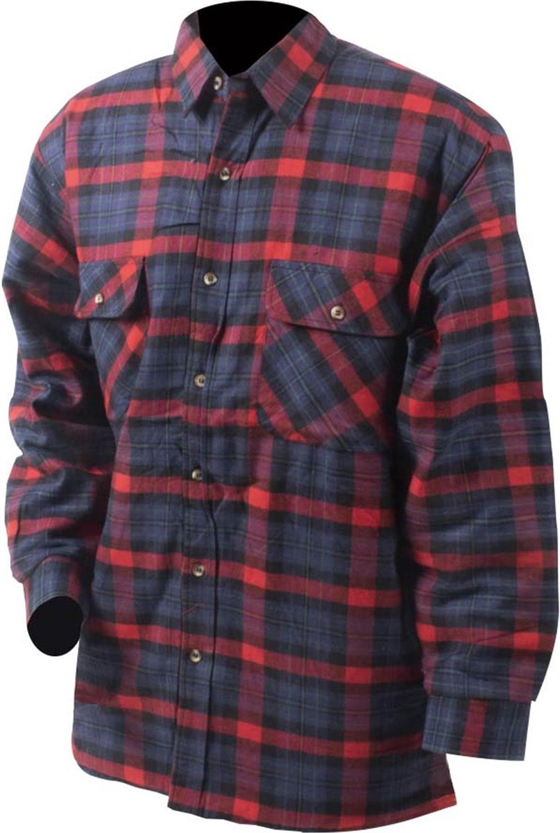 Eurocatch Outdoor Thermo Blouse - Blauw/Rood - Maat XXXL - Blauw