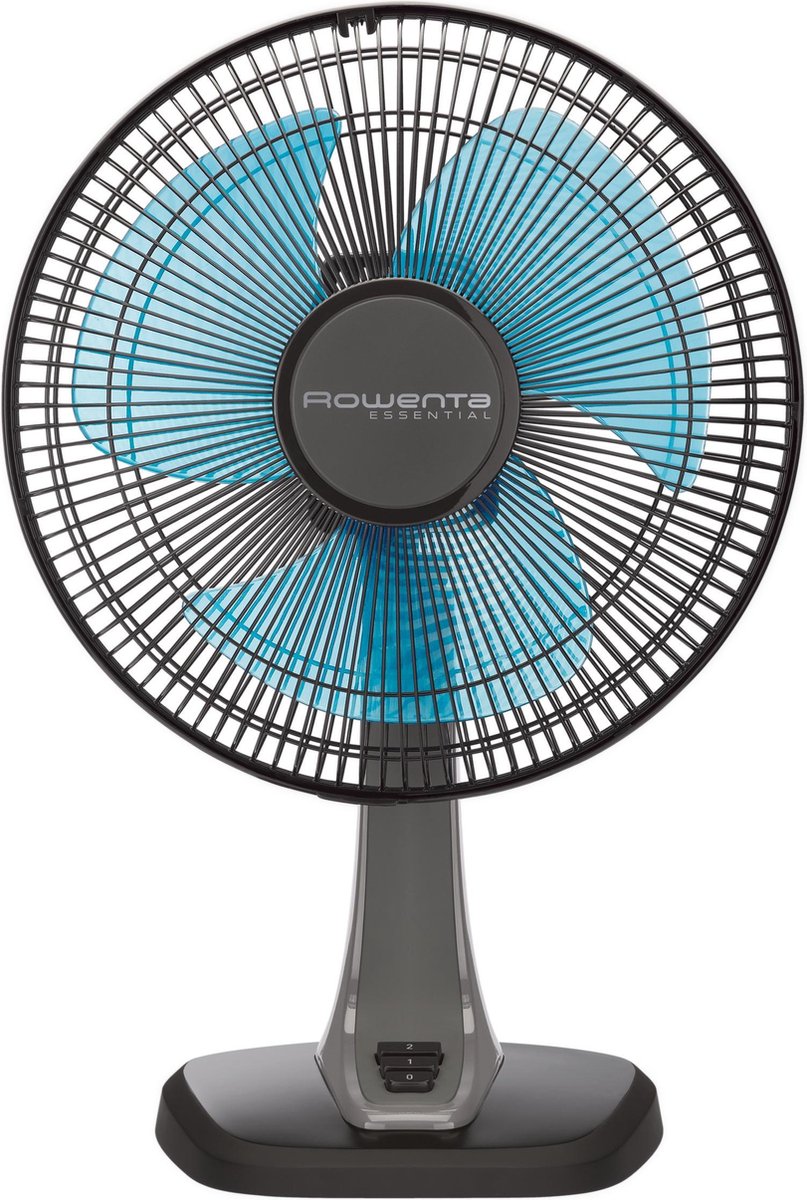 Rowenta Essential VU2110F0 - Tafelventilator - Zwart/blauw