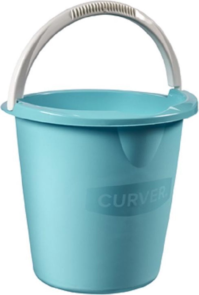 Emmer - 10 Liter - Blauw - Kunststof - (set van 3)