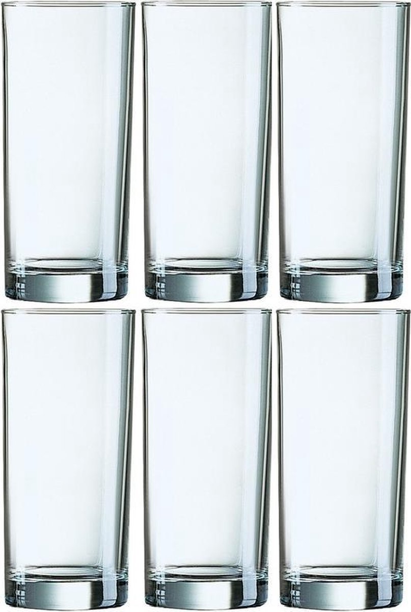 18x Longdrinkglazen 310 ml - 31 cl - Longdrink glazen - Water/sapglazen - Longdrink glazen van glas