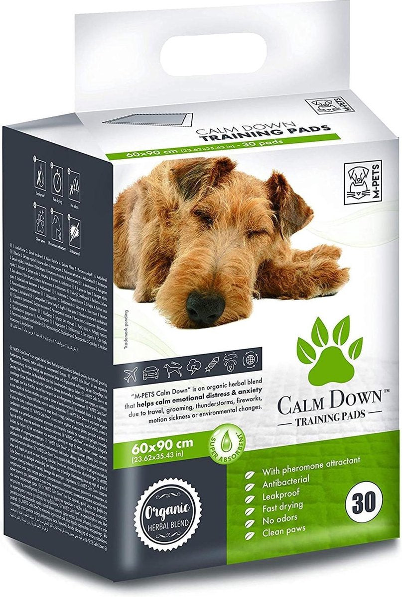 M-pets Pads Calm Down-travel & Home 90 Cm Plantaardig 30 Stuks