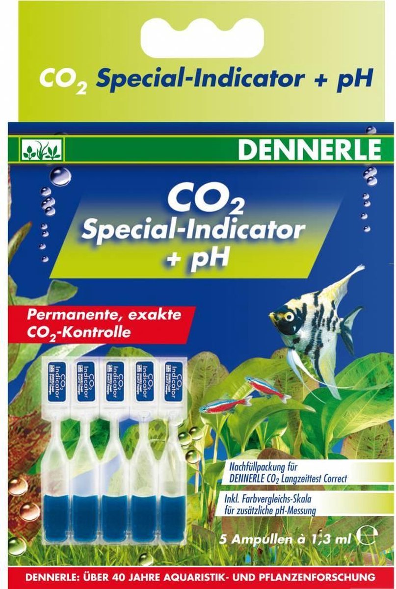 Dennerle Navulverpakking voor Co2-Langetermijntest correct