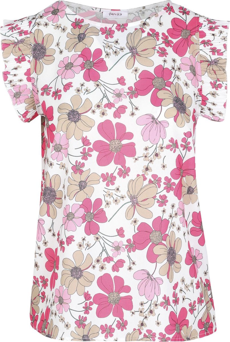 Blouse met bloemenprint
