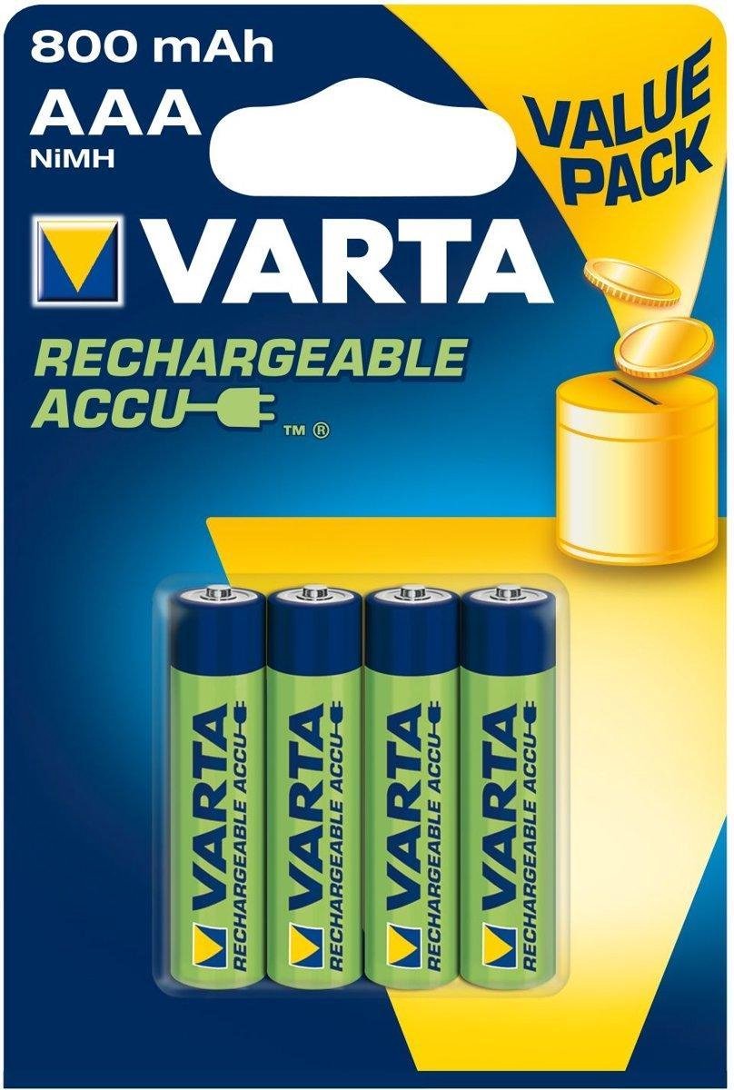 Varta Rechargeable Accu AAA 800 mAh BLS4
