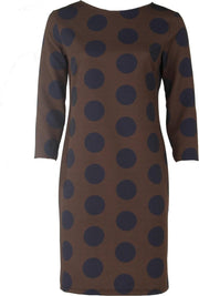 SRNDPTY Jurk Skyler Chocolate Dots bruin L