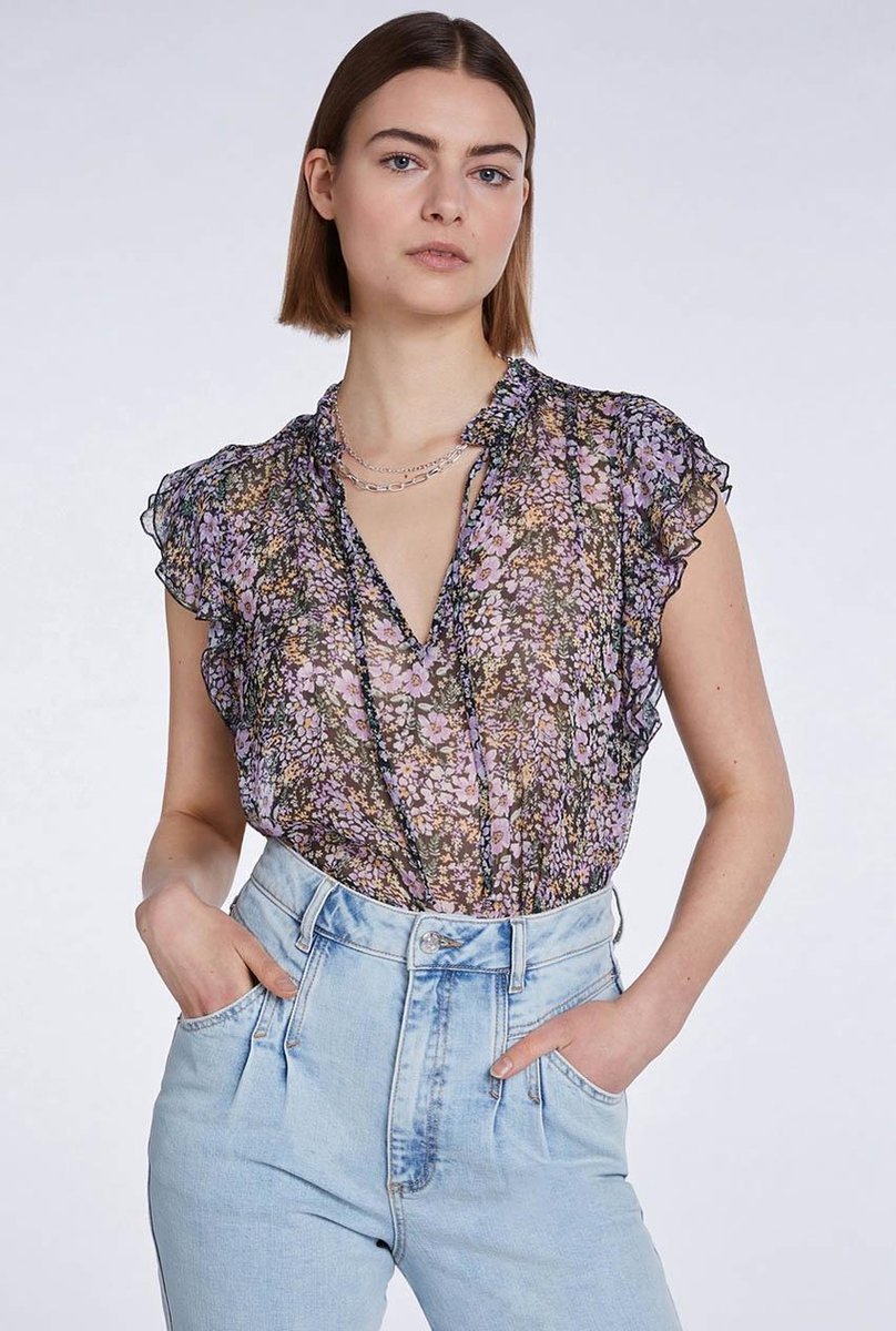 Set Blouse korte mouw Lila  dames maat 36