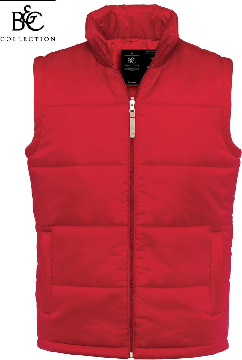 B&C Collection Heren Bodywarmer Maat S Kleur Rood