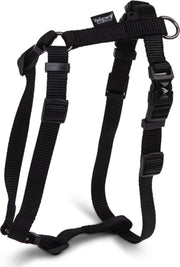 Dierenbenodigdheden Vadigran H-Harnas Classic Nylon Zwart 26-41Cmx15Mm S
