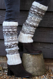 Pachamama - Wollen beenwarmers met ingebreide patronen - One size - Finisterre - Fair trade - 100% wol