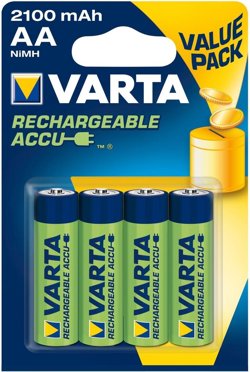 Varta Rechargeable Accu AA 2100 mAh BLS4