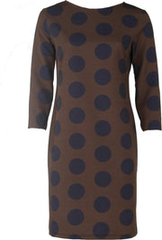 SRNDPTY Jurk Skyler Chocolate Dots bruin XS