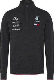 Mercedes Trui Petronas Heren Nylon Donkergrijs Maat Xs