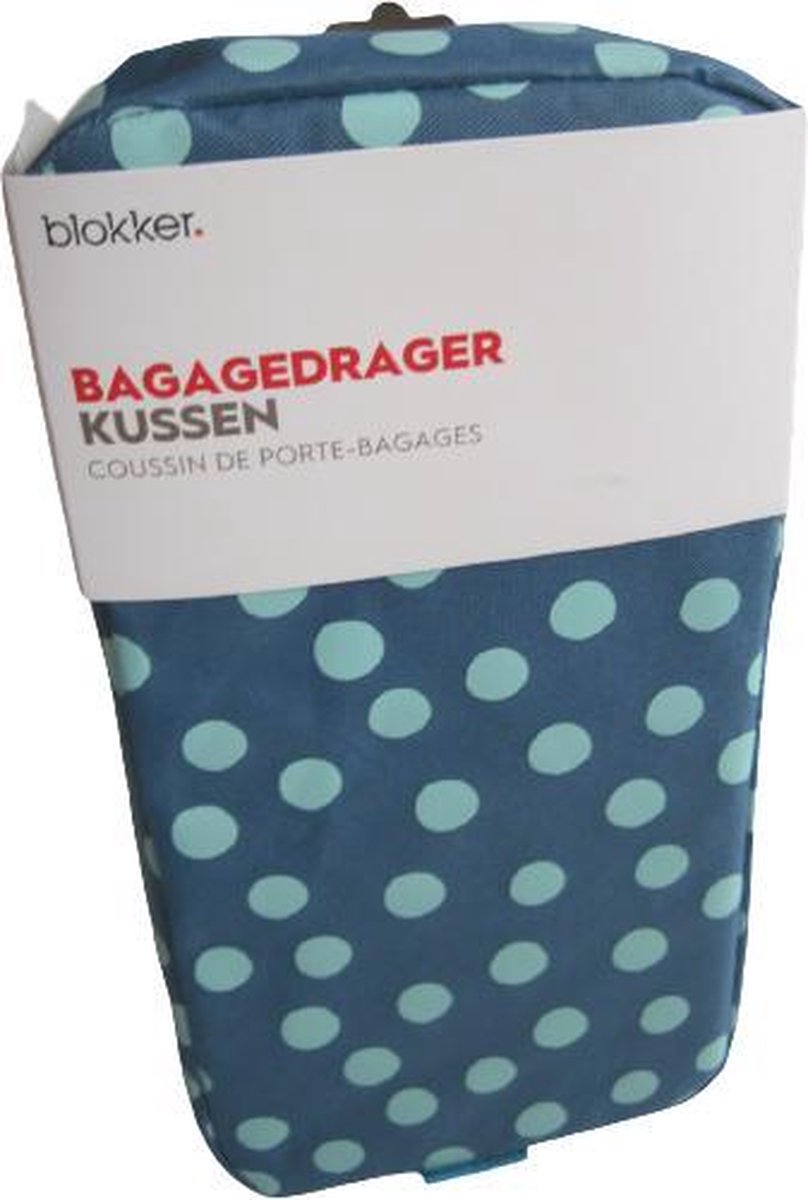 Bagagedrager Kussen Blauw - Stippen