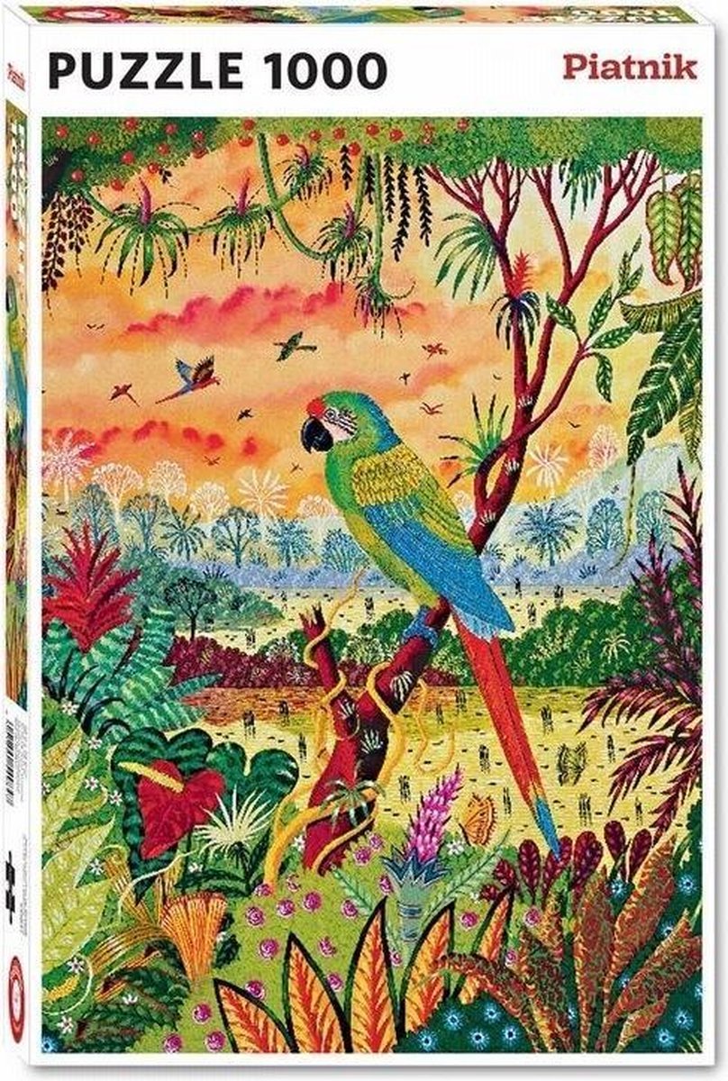 Alain Thomas - De grote groen papagaai  (1000 stukjes