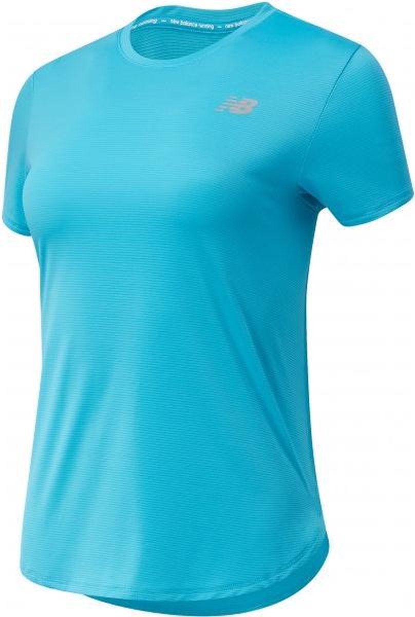 New Balance Accelerate Shirt Dames - blauw - maat L