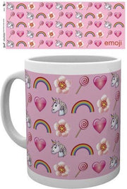 Emoji Pink Pattern Mok