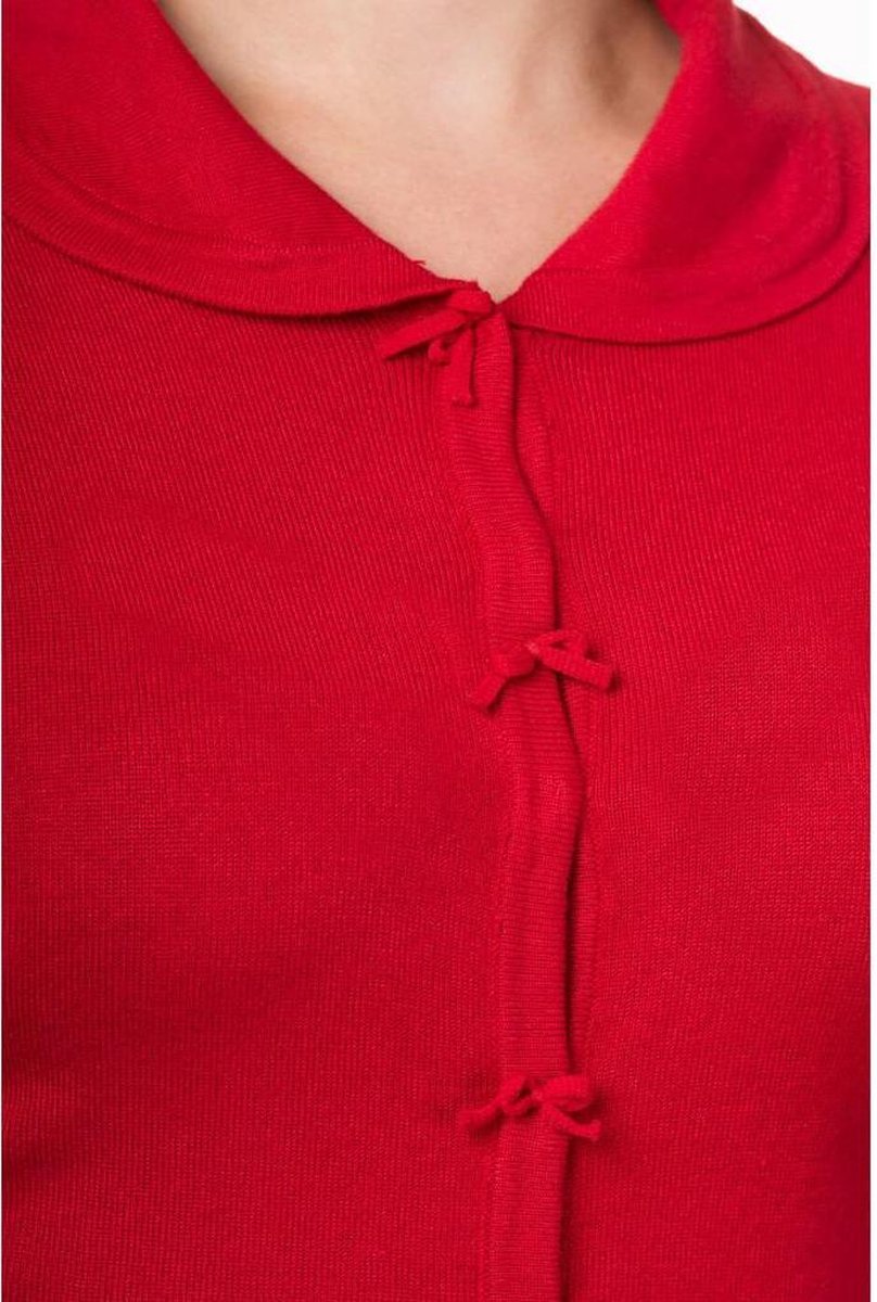 Banned April Bow 40's Cardigan Rood