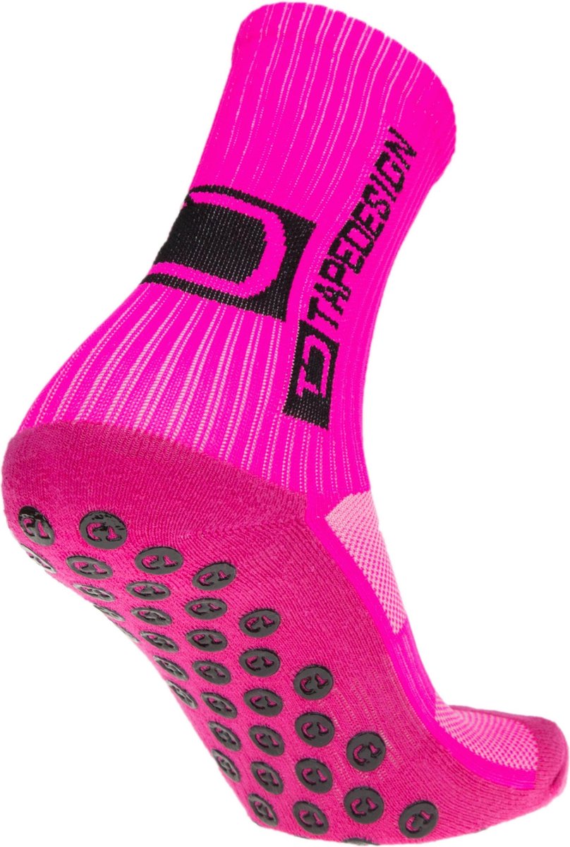 Tapedesign Allround Classic Gripsokken - Fluo Roze | Maat: 37-48