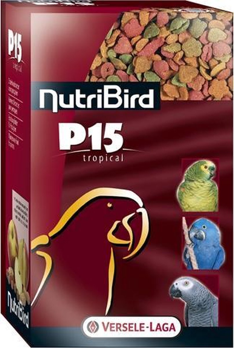 Nutribird p15 tropical onderhoudsvoeder - 1 kg - 1 stuks
