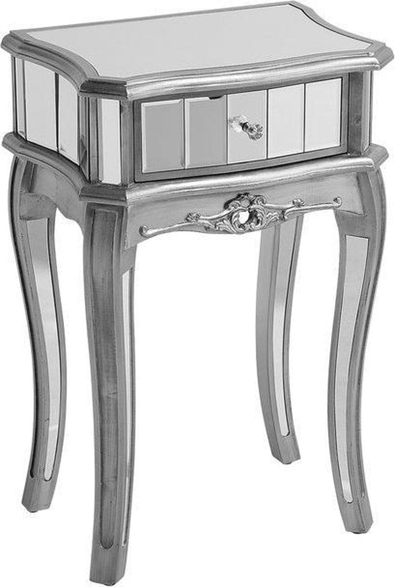 Beliani SOMMA - Dressoir - zilver - glas